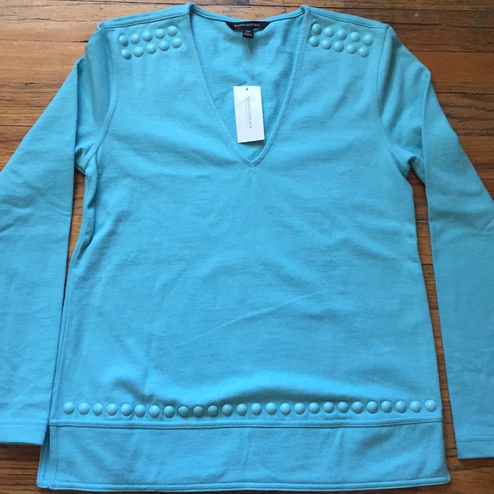 Banana Republic Turquoise Long Sleeve Shirt